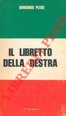 Il libretto della destra - Armando Plebe - copertina