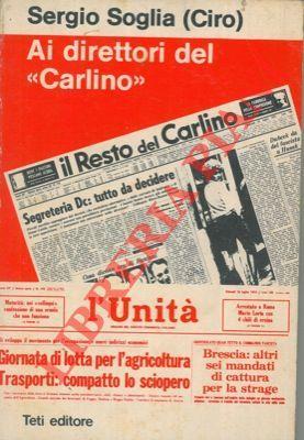 Ai direttori del "Carlino" - copertina