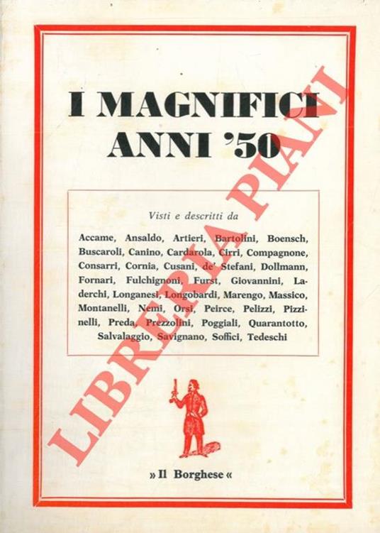 I magnifici anni Cinquanta - copertina