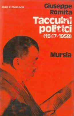 Taccuini politici (1947 - 1958) - Giuseppe Romita - copertina