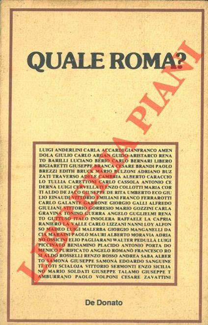 Quale Roma? - copertina