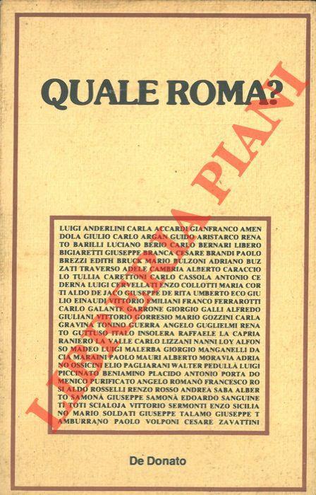 Quale Roma? - copertina