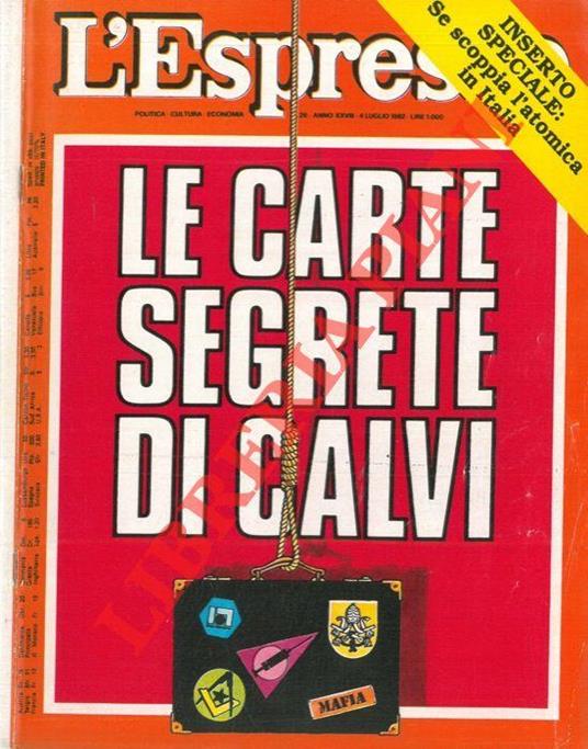Le carte segrete di Calvi - copertina