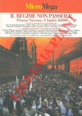 Il regime non passerà. MicroMega - copertina