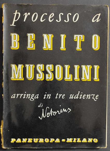 Processo a Benito Mussolini - copertina