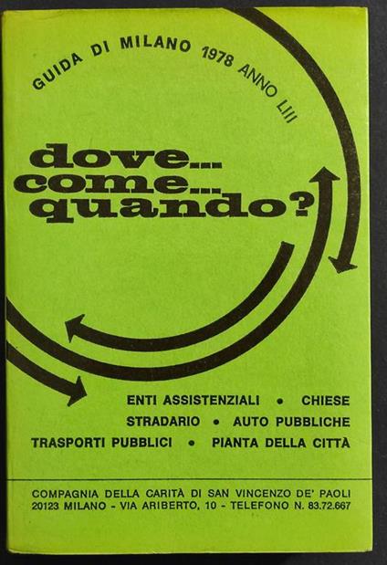 Guida di Milano 1978 - copertina