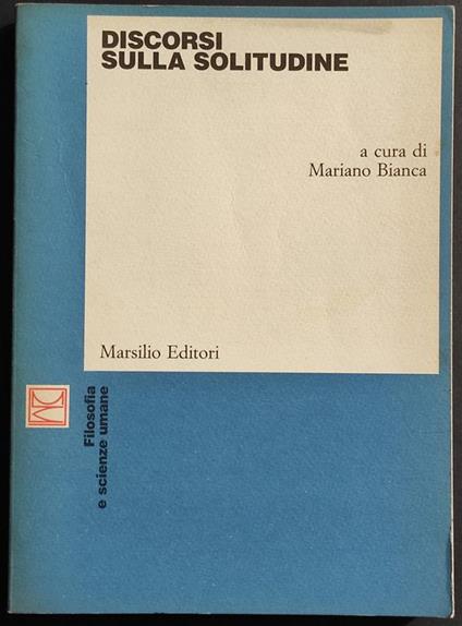 Discorsi sulla Solitudine - copertina