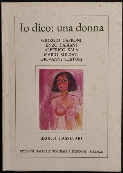 Io Dico: Una Donna - copertina