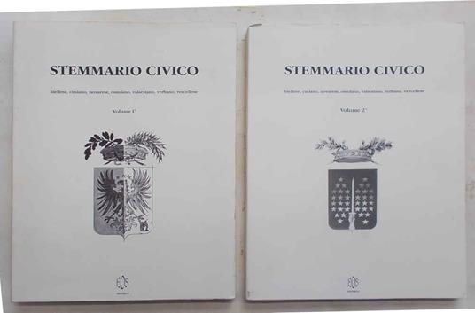 Stemmario civico biellese, cusiano, novarese, ossolano, valsesiano, verbano, vercellese - copertina