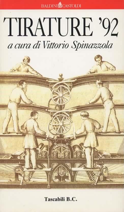 Tirature '92. a cura di Vittorio Spinazzola - copertina