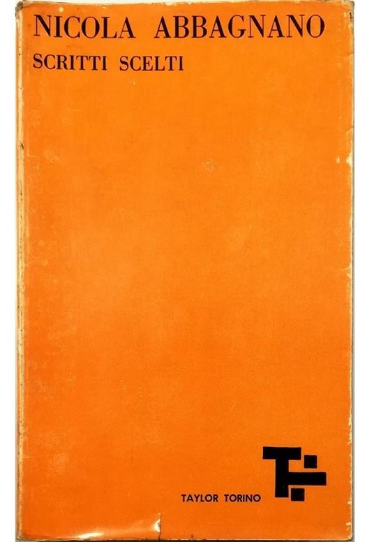 Scritti scelti - copertina