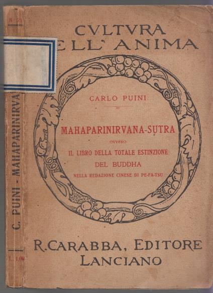 Mahaparinirvana-sutra ovvero il libro della totale estinzione del Buddha - copertina