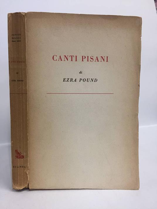 Canti Pisani - Ezra Pound - copertina