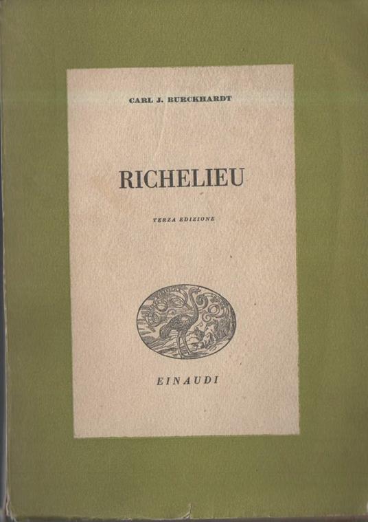 Richelieu  - Carl J. Burckhardt - copertina