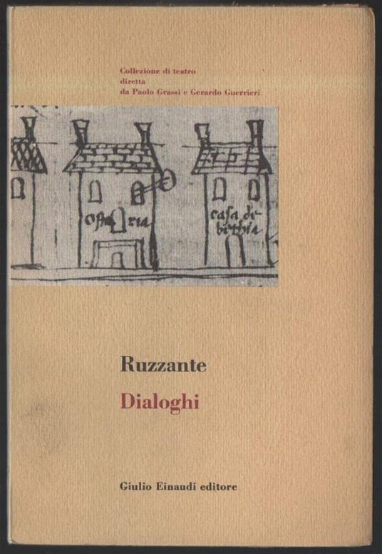 Dialoghi  - Ruzante - copertina