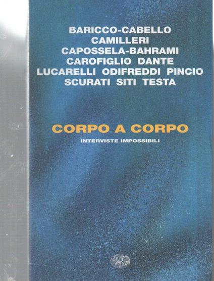 Corpo a Corpo - Interviste Impossibili - copertina