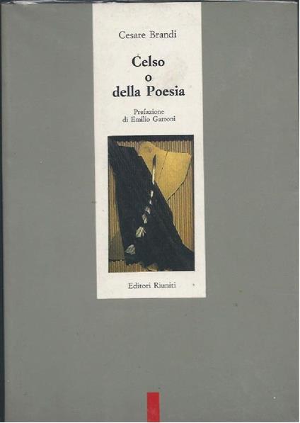 Celso O Della Poesia - Cesare Brandi - copertina