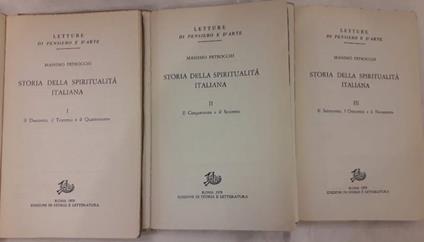 Storia Della Spiritualità Italiana-3 Voll. - Massimo Petrocchi - copertina