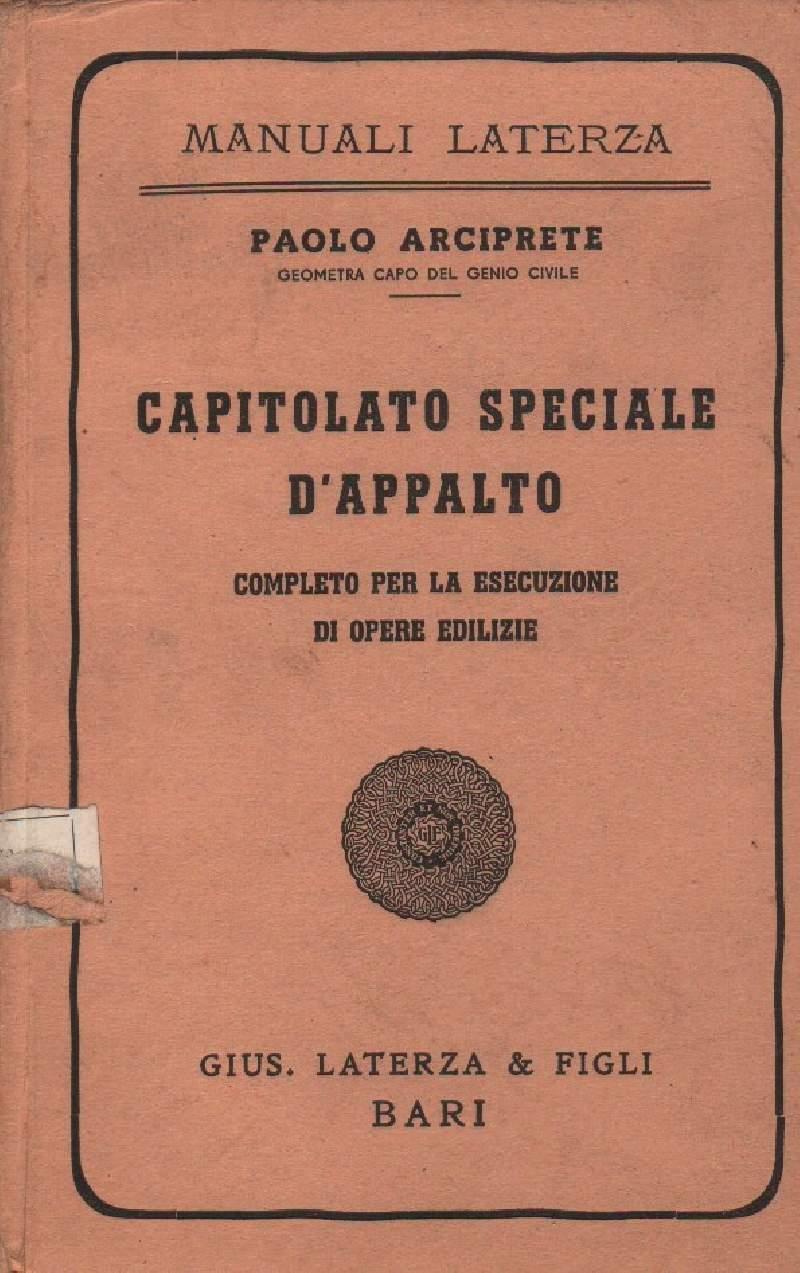 Capitolato Speciale D'appalto 