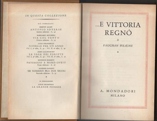 ...E Vittoria Regnò  - copertina