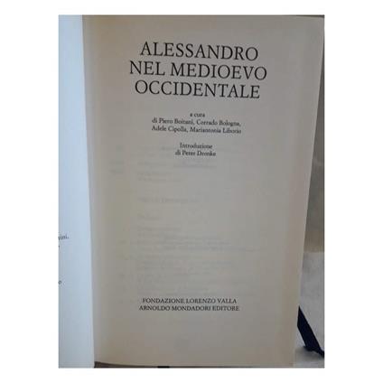 Alessandro Nel Medioevo Occidentale - copertina
