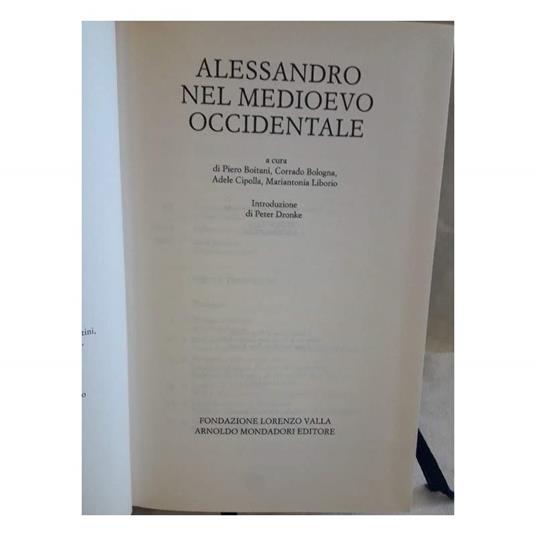 Alessandro Nel Medioevo Occidentale - copertina