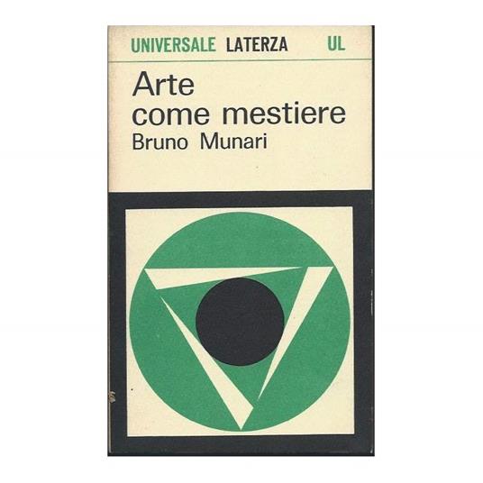 Arte Come Mestiere - Bruno Munari - copertina