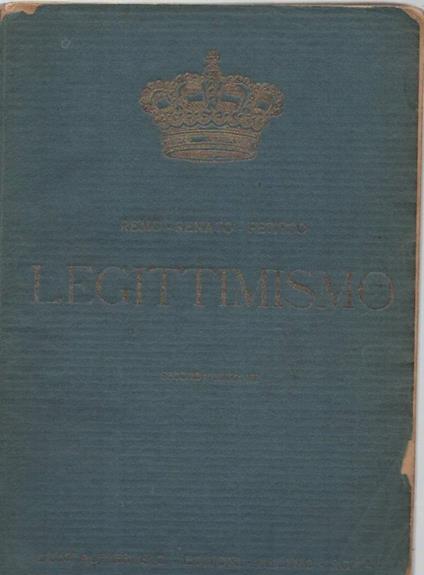 Legittimismo  - copertina