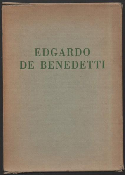 Edgardo De Benedetti - copertina
