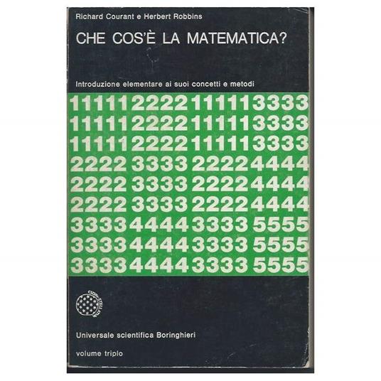 Che Cos'e La Matematica - Introduzione Elementare Ai Suoi Concetti e Metodi  - Richard Courant - copertina