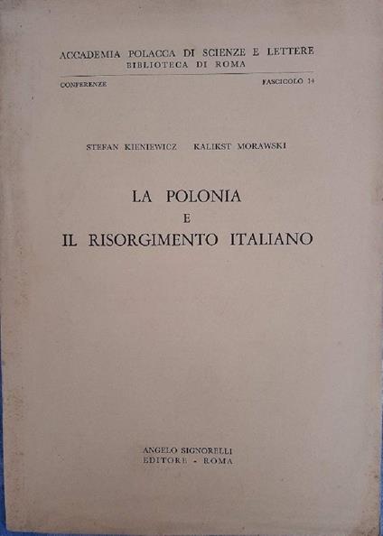La Polonia e Il Risorgimento Italiano - copertina