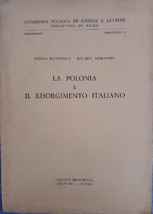 La Polonia e Il Risorgimento Italiano - copertina