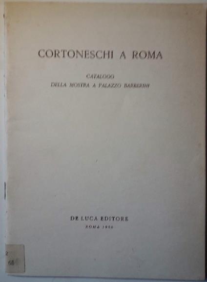 Cortoneschi a Roma - copertina