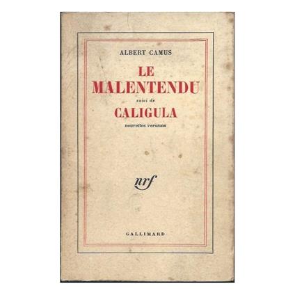Le Malentendu - Caligula - Albert Camus - copertina