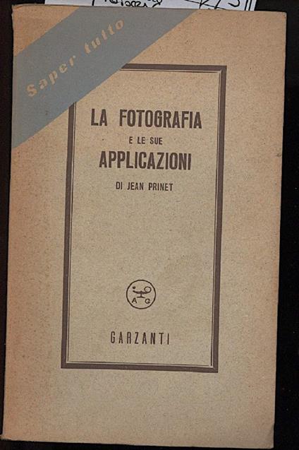 La Fotografia e Le Sue Applicazioni - copertina