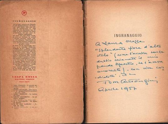 Ingranaggio  - Tom Antongini - copertina