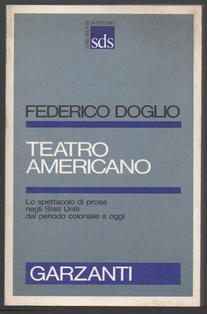 Teatro Americano  - Federico Doglio - copertina