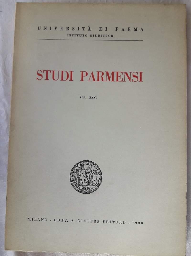 Studi Parmensi-vol. Xxvi