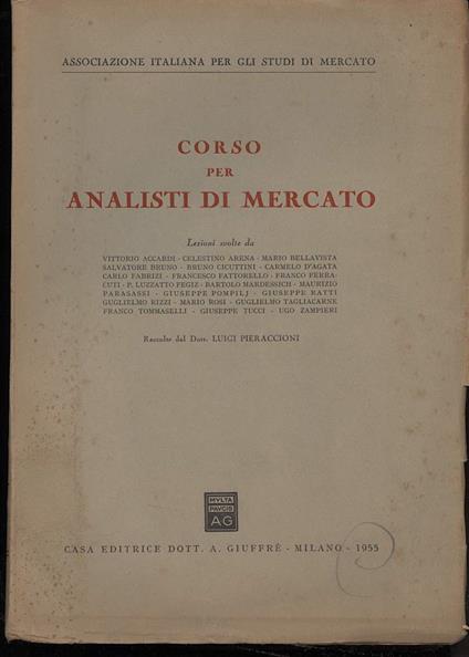 Corso per Analisti di Mercato - copertina