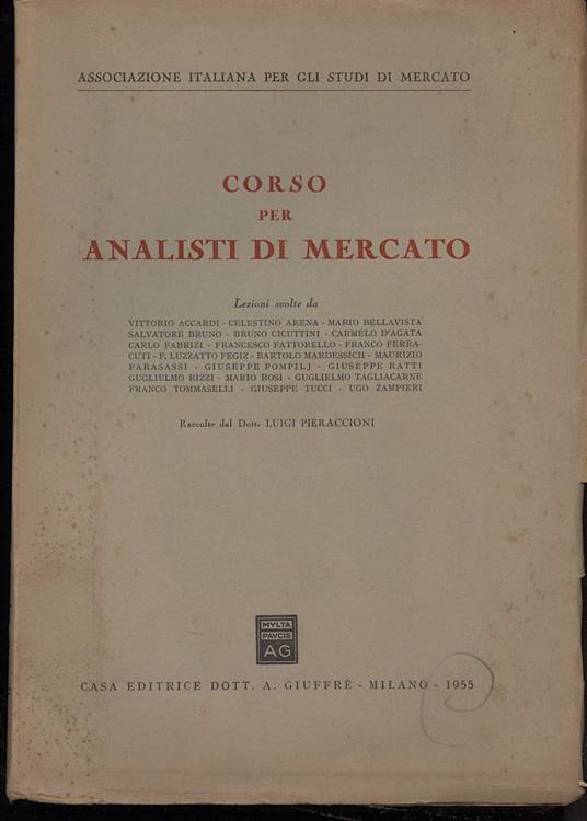 Corso per Analisti di Mercato - copertina