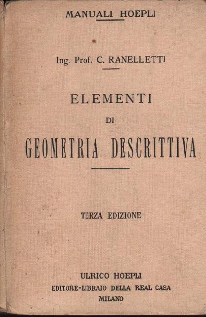 Elementi di Geometria Descrittiva  - copertina