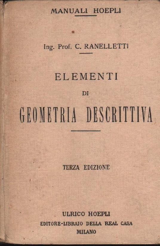 Elementi di Geometria Descrittiva  - copertina