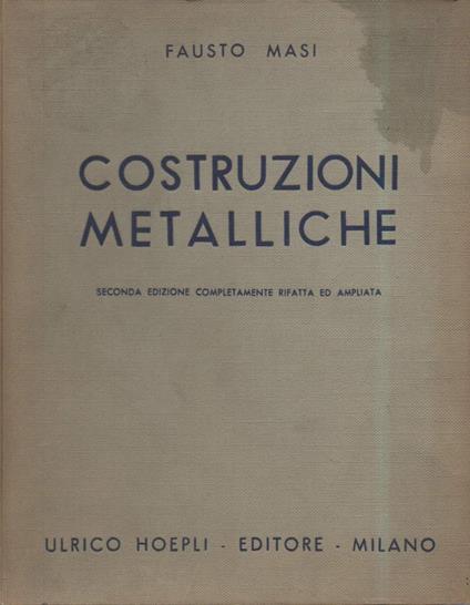 Costruzioni Metalliche  - Fausto Masi - copertina