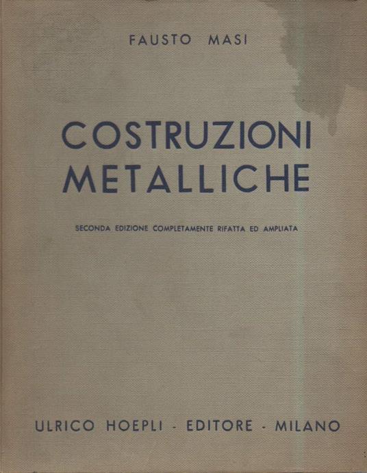 Costruzioni Metalliche  - Fausto Masi - copertina