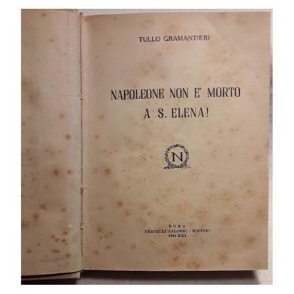 Napoleone Non è Morto a S.Elena! - copertina