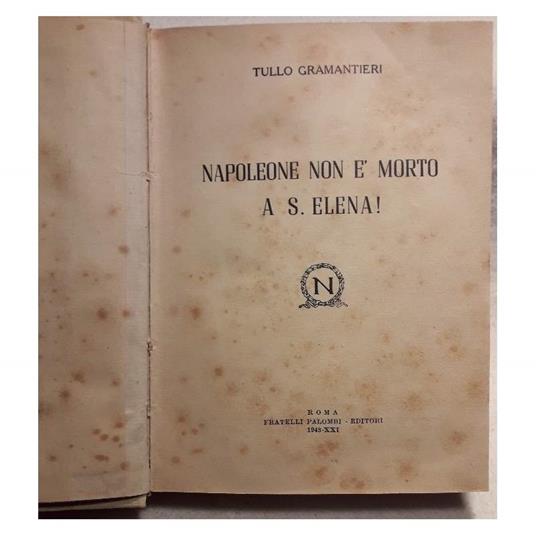 Napoleone Non è Morto a S.Elena! - copertina