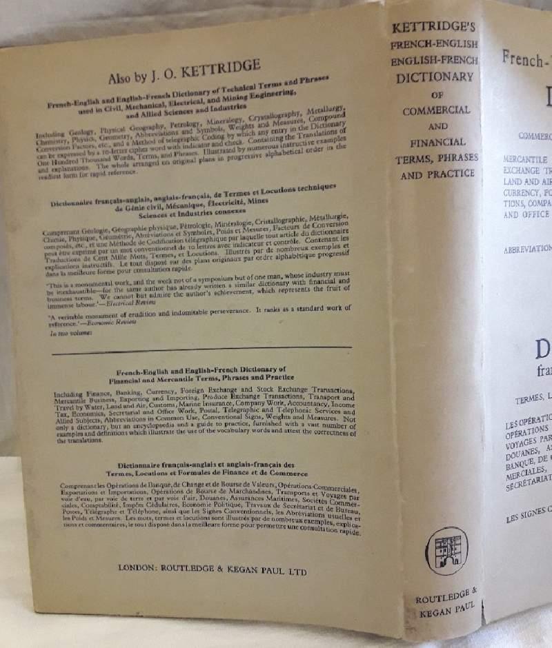 French-english And English -french Dictionary Of Commercial & Financial Terms, Phrases & Practice