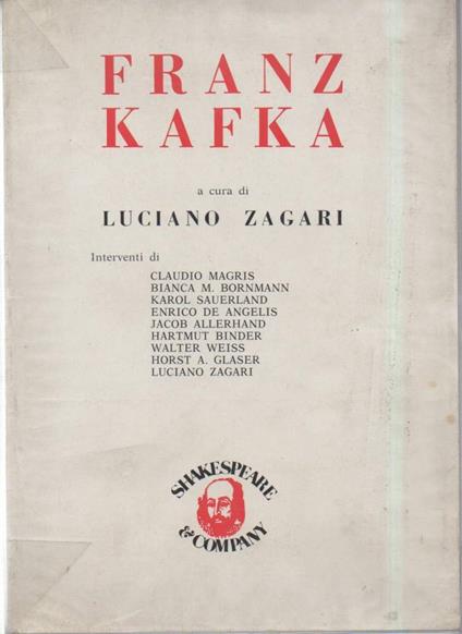 Franz Kafka  - Luciano Zagari - copertina
