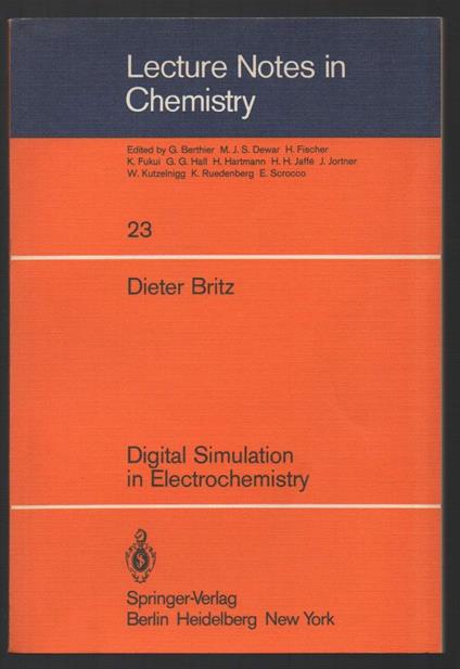 Digital Simulation in Electrochemistry  - copertina