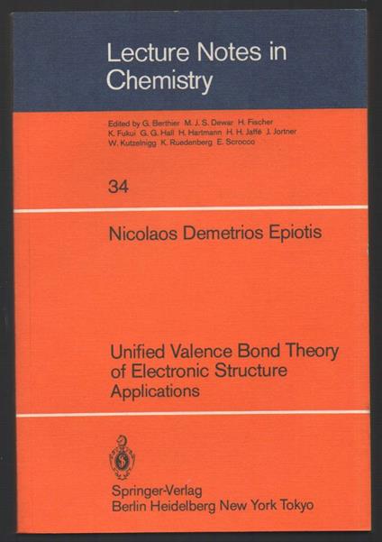 Unified Lalence Bond Theory Of Electronic Structure Applications  - copertina